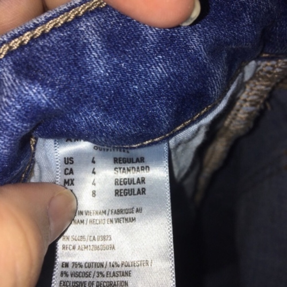 American Eagle Medium Wash Ne(x)t Level Stretch Jegging - Picture 6 of 6